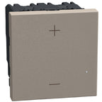 Димер бутонен за всички товари 5-150W LED 5-150W 2M Камък - bticino Light Now YG4419M2