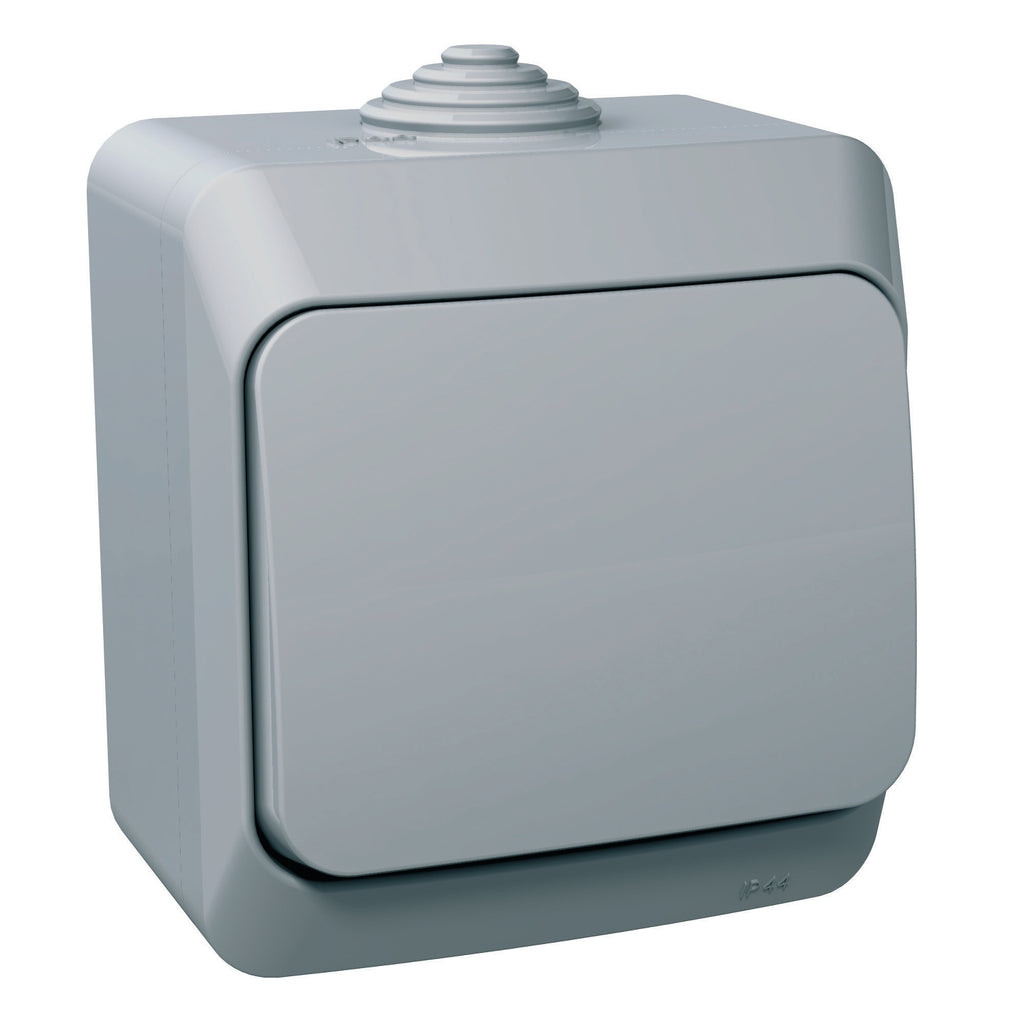 Бутон IP44 Сив  - Schneider Electric Cedar Plus WDE000611