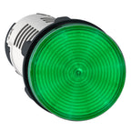 Harmony XB7, Сигнална лампа, Монолитна , пластмаса, зелена 22 мм, вграден LED, 230¦240 V AC - SCHNEIDER ELECTRIC Harmony XB7 XB7EV03MP