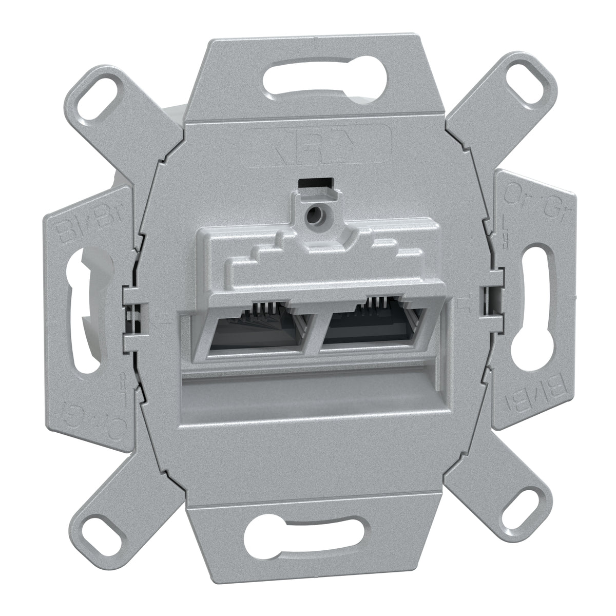 Компютърна розетка  2x RJ45 8/8 Кат. 6 наклонен механизъм  Merten - SCHNEIDER ELECTRIC Merten  465706