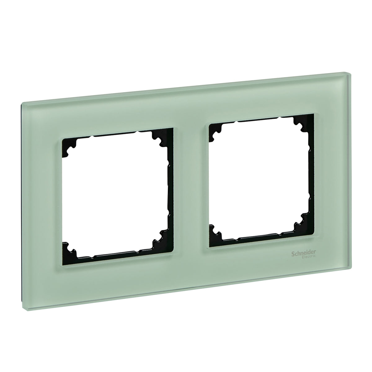 Декоративна рамка 2x цвят Изумруд стъкло System M-Elegance Glass - SCHNEIDER ELECTRIC Merten System M MTN404204
