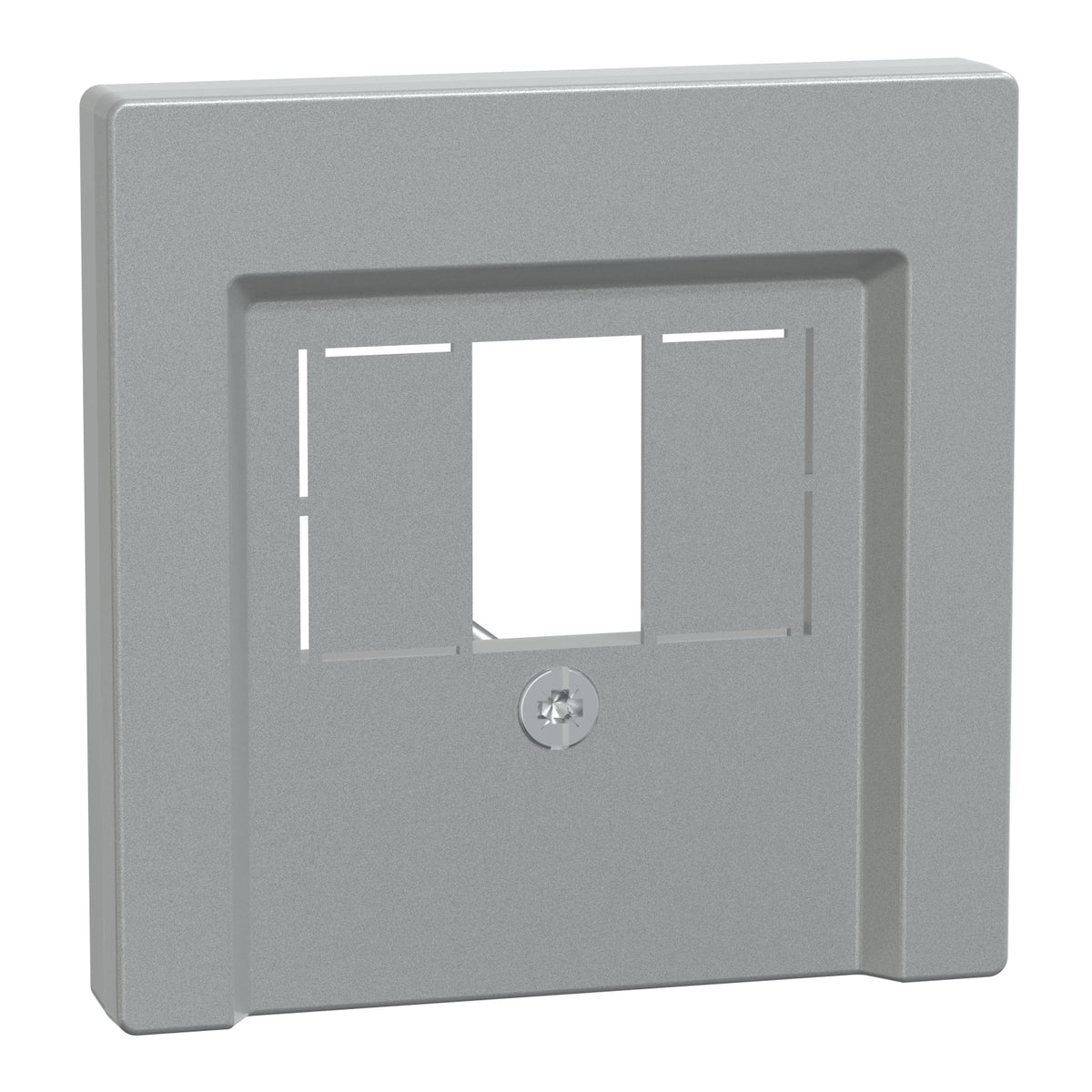 Лицев панел за мултимедийна розетка телефон TAE/Audio/USB Алуминий  System M - SCHNEIDER ELECTRIC Merten System M 297960