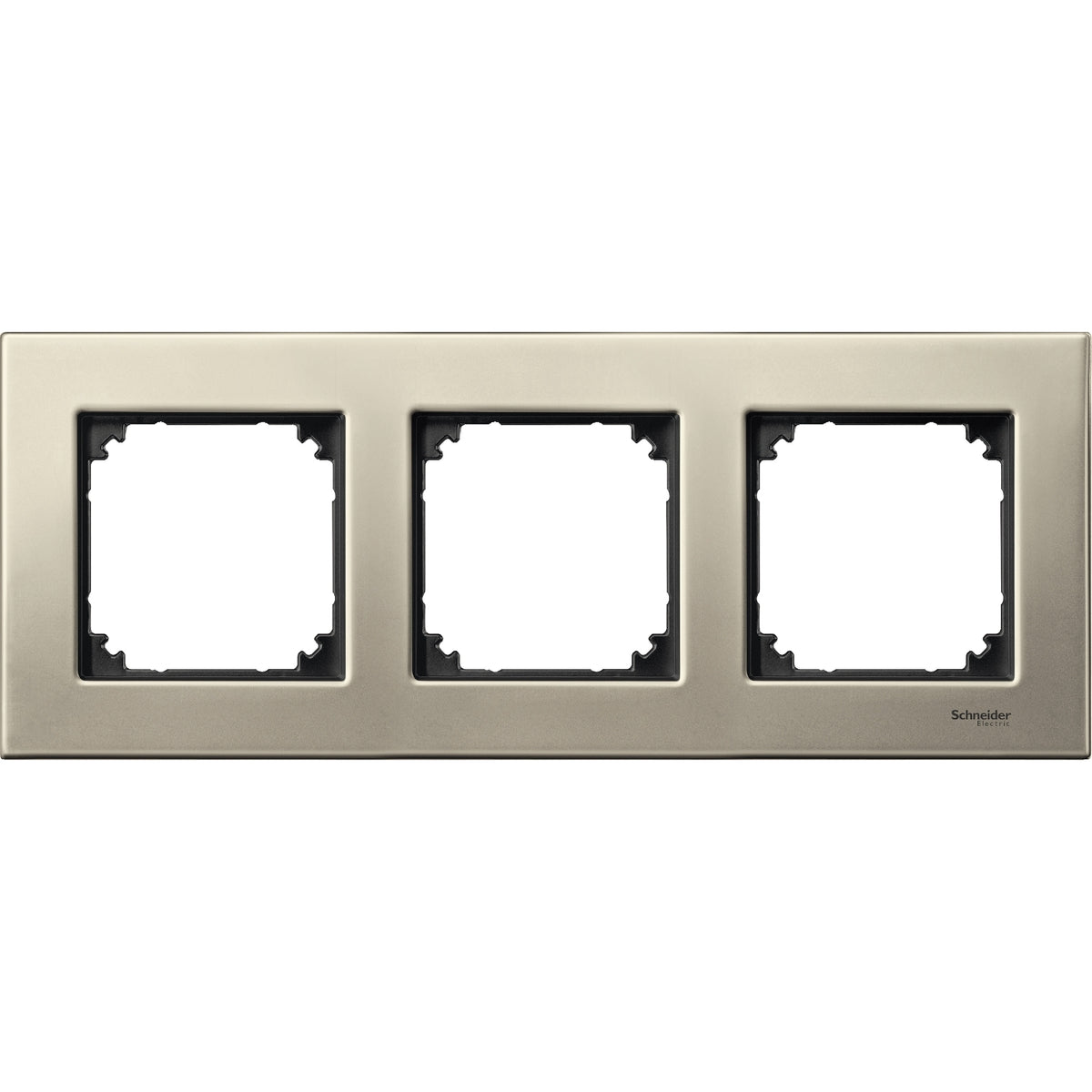 Декоративна рамка 3x цвят Титан метал System M-Elegance Metal - SCHNEIDER ELECTRIC Merten System M MTN403305