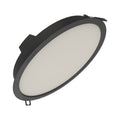 Черна LED луна За вграждане DL PROTECT, 24W, 2760lm, 4000K, IP44, Ф215мм - LEDVANCE Downlight Protect LED561788