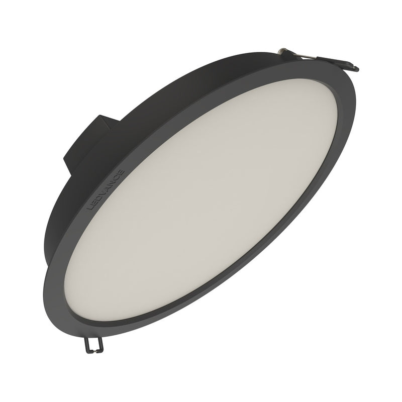 Черна LED луна За вграждане DL PROTECT, 30W, 3300lm, 3000K, IP44, Ф215мм - LEDVANCE Downlight Protect LED561825