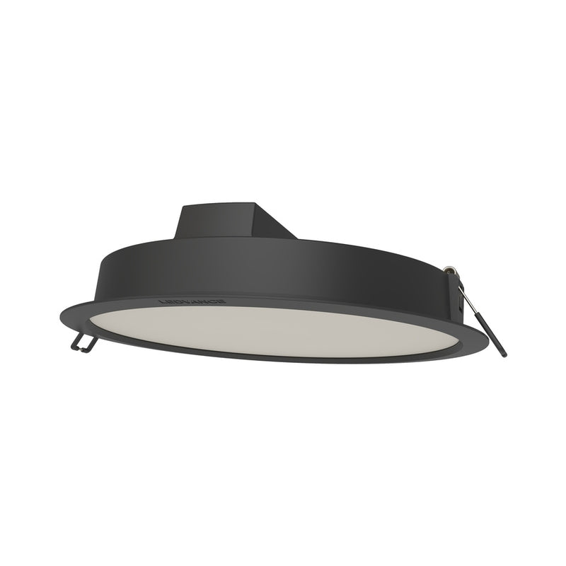 Черна LED луна За вграждане DL PROTECT, 18W, 2070lm, 4000K, IP44, Ф190мм - LEDVANCE Downlight Protect LED561726