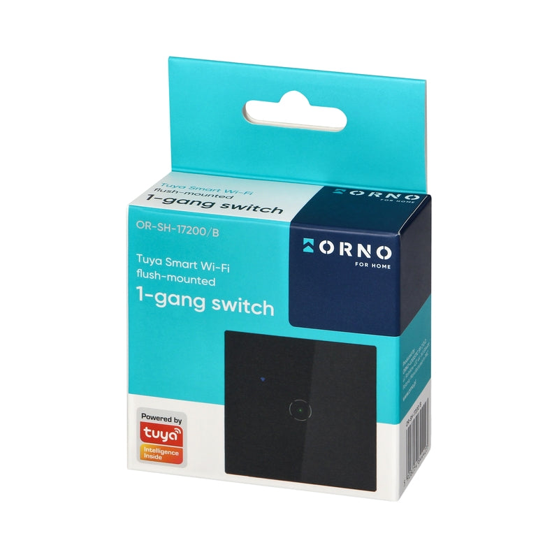 Wi-Fi сензорен ключ, Черен - TUYA Smart home OR-SH-17200/B