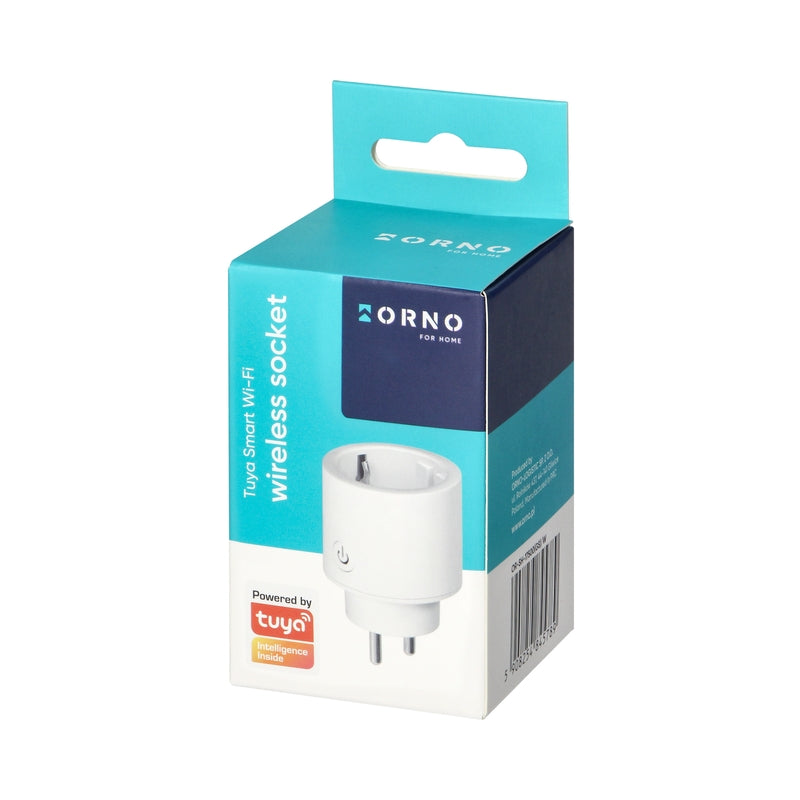 Wi-Fi контакт, Шуко, мониторинг на консумация, Бял - TUYA Smart home OR-SH-17500(GS)/W