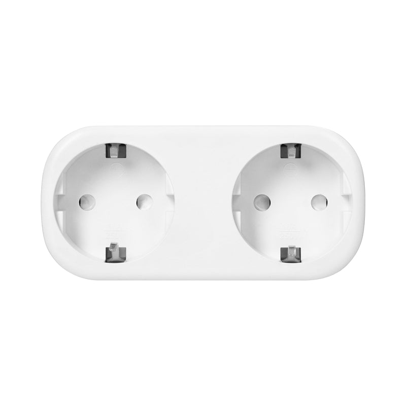 Wi-Fi двоен контакт, Шуко, Бял - TUYA Smart home OR-SH-17510(GS)/W