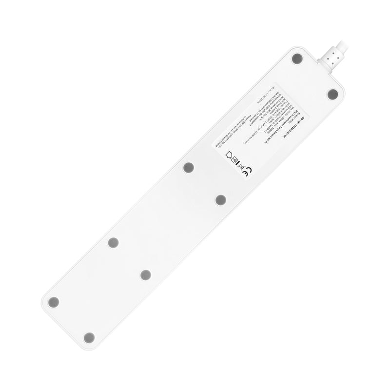 Wi-Fi разклонител, 3 Шуко с ключ, 2x USB, Бял - TUYA Smart home OR-SH-17520(GS)/W
