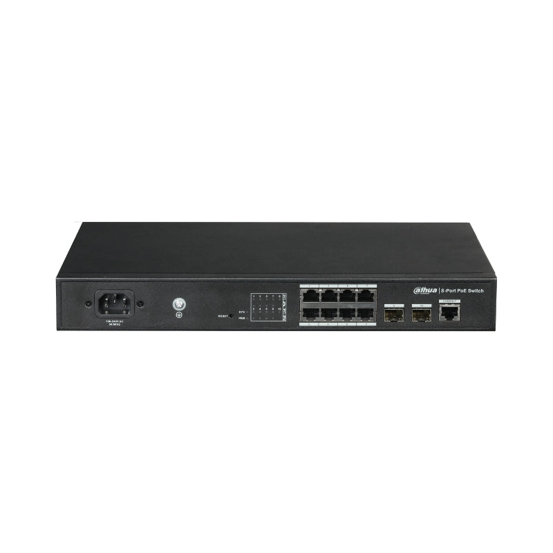 11 портов PoE мрежов комутатор L2 неуправляем - DAHUA PFS4210-8GT-150