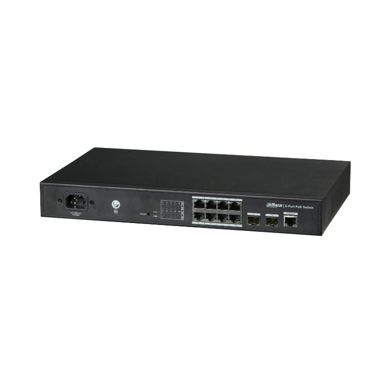 11 портов PoE мрежов комутатор L2 неуправляем - DAHUA PFS4210-8GT-150