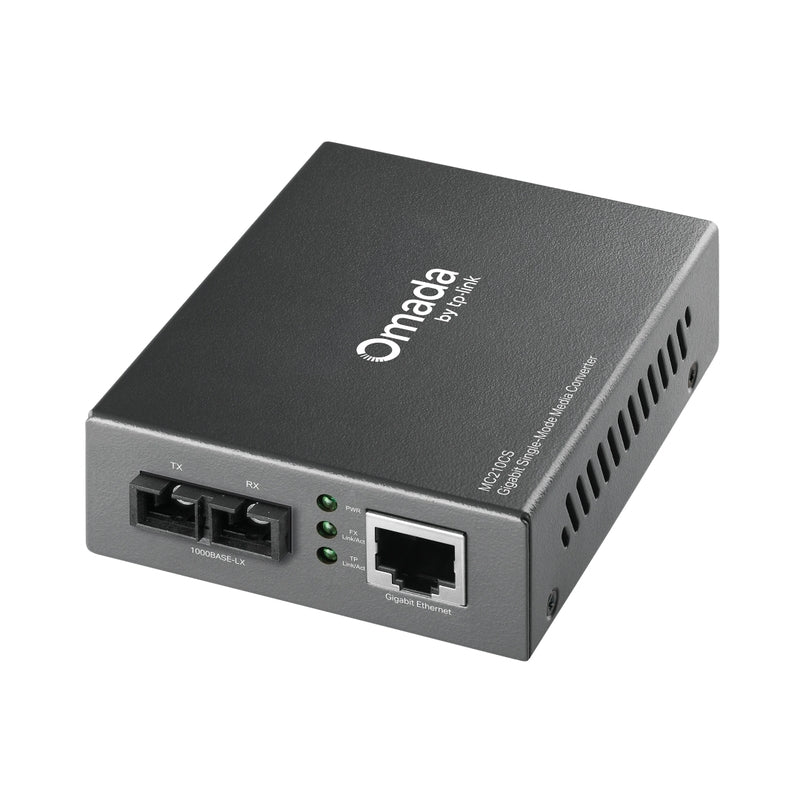 Gigabit Single-Mode Media Converter (20km) - Omada by TP-Link MC210CS