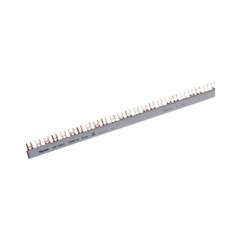 Захранващ гребен  fork / вилица 3P 57M 19 устройства 16mm2 1 метър - Legrand 404918