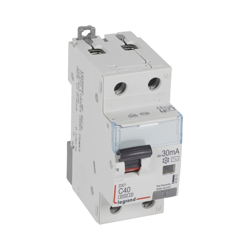 DX3 Комбинирана ДТЗ 1P+N C 40A AC30mA 6kA - Legrand 411017 