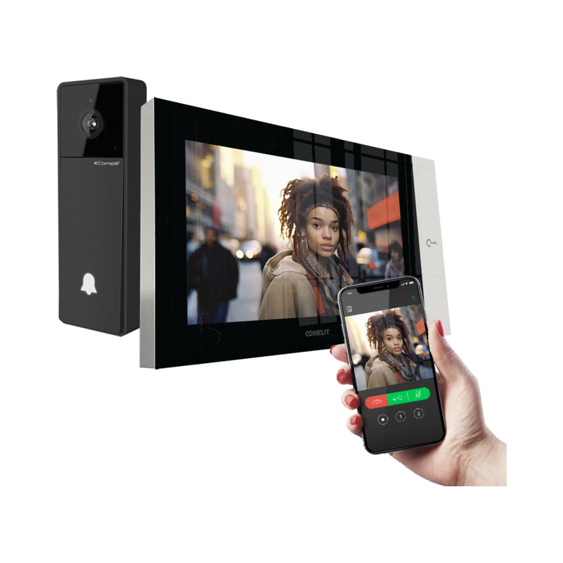 Видеодомофон кит 1 x IP цветен дисплей 7'' Wi-Fi - Comelit KVV8501