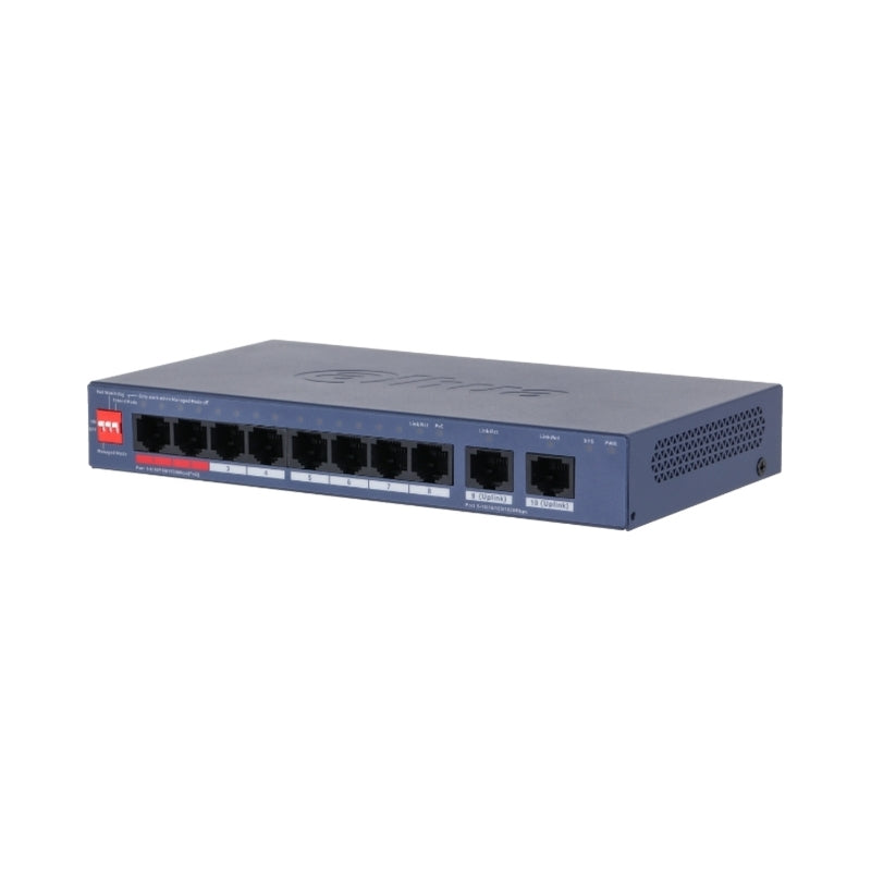 10 портов Гигабитов PoE мрежов комутатор L2 - DAHUA CS4010-8GT-60