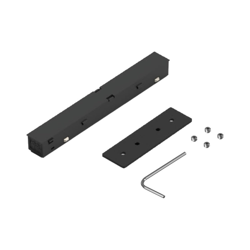 Захранващ конектор за LED магнитна шина 48V. Slim. DALI. Power connector за открит монтаж, черен - VK LED VK/04592/TR/PC/S/B EIVA 71164-041776