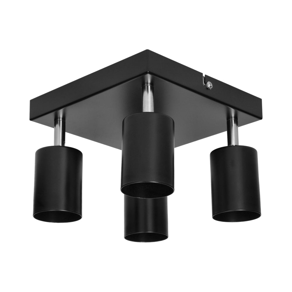 Осветител за таван и стена DOA SP 4, GU10, max. 4x50W, IP20, черен - Orno AD-OP-6348BGU10