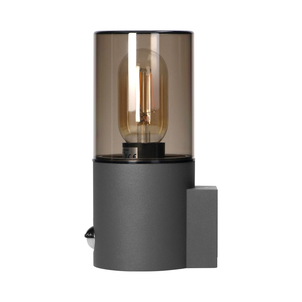 Градински осветител SALVIA, E27, max. 15W, с PIR, IP54, сив - Orno AD-OP-6573GE27PPR