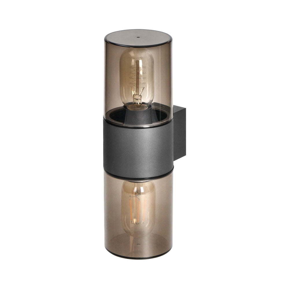 Градински осветител SALVIA, 2xE27, max. 2x15W, IP54, сив - Orno AD-OP-6574GE27PP