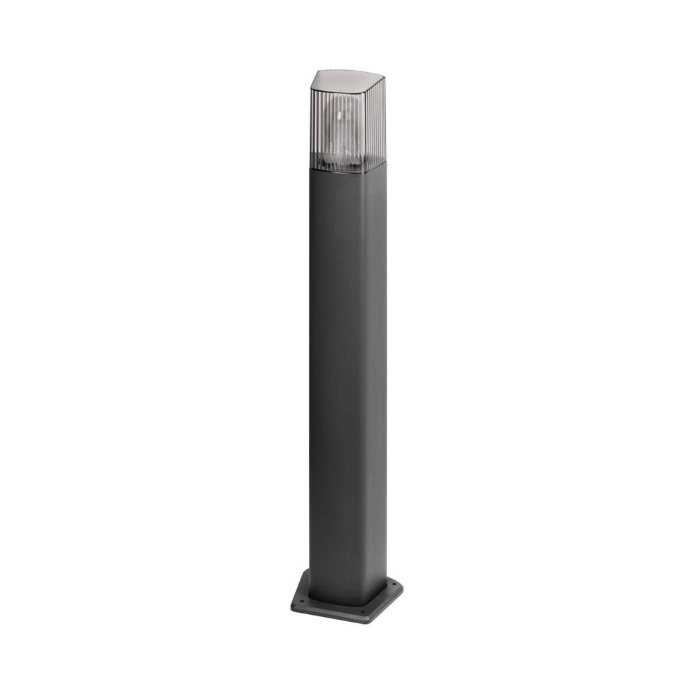 Градински осветител PEONIA Bollard, E27, max.15W, IP54, 75cm, черен - Orno AD-OP-6582BE27PP