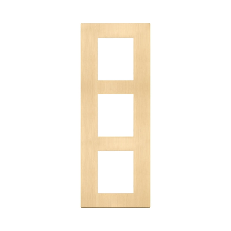Декоративна рамка вертикална 2x2x2M Metal Brushed Gold - VIMAR LINEA 30646.70.01