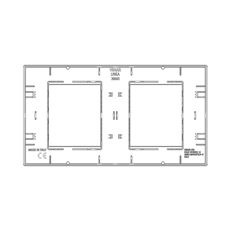 Декоративна рамка 2x2M Canvas - VIMAR LINEA 30643.01
