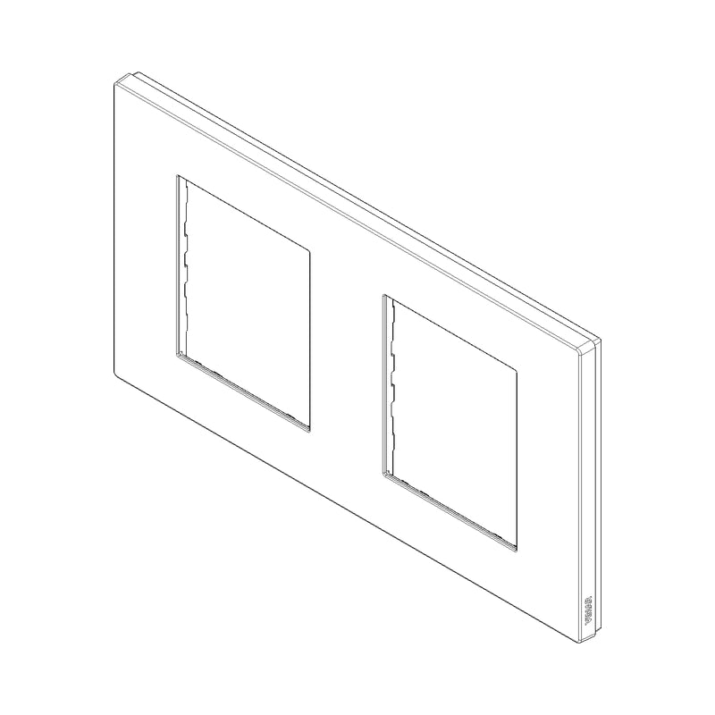 Декоративна рамка 2x2M Black - VIMAR LINEA 30643.02