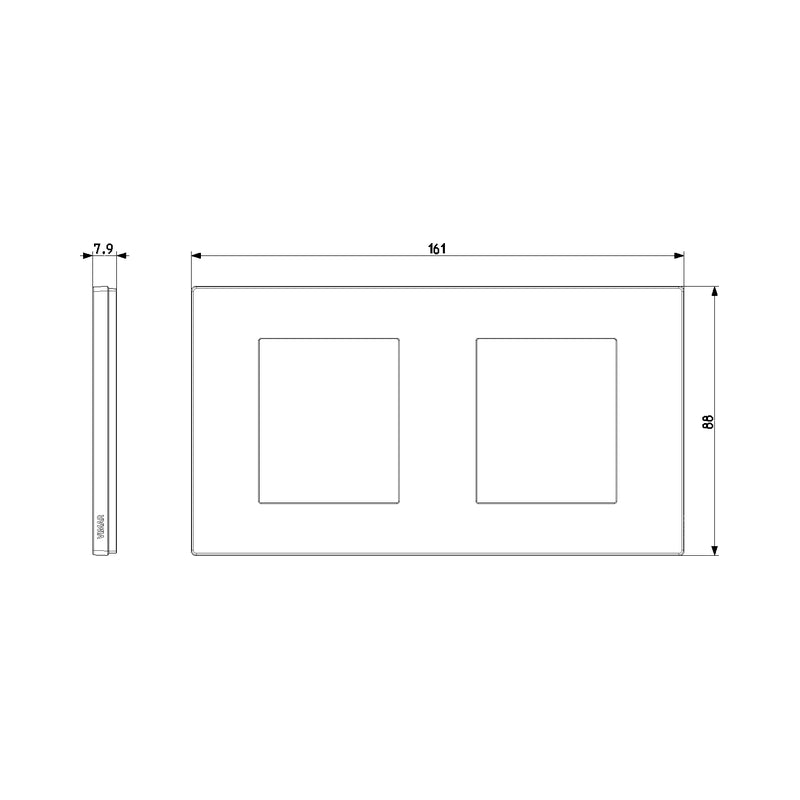 Декоративна рамка 2x2M Clay - VIMAR LINEA 30643.21