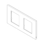 Декоративна рамка 2x2M Metal Titanium - VIMAR LINEA 30643.60