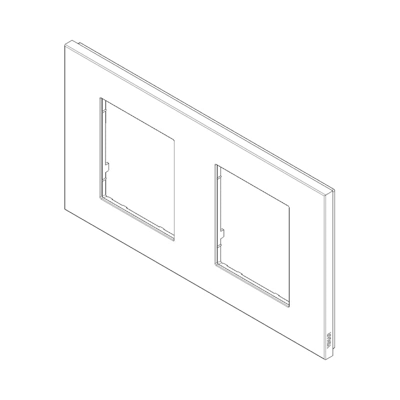 Декоративна рамка 2x2M Metal Satin Inox - VIMAR LINEA 30643.72