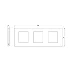 Декоративна рамка 2x2x2M Black - VIMAR LINEA 30644.02