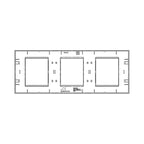 Декоративна рамка 2x2x2M Black - VIMAR LINEA 30644.02