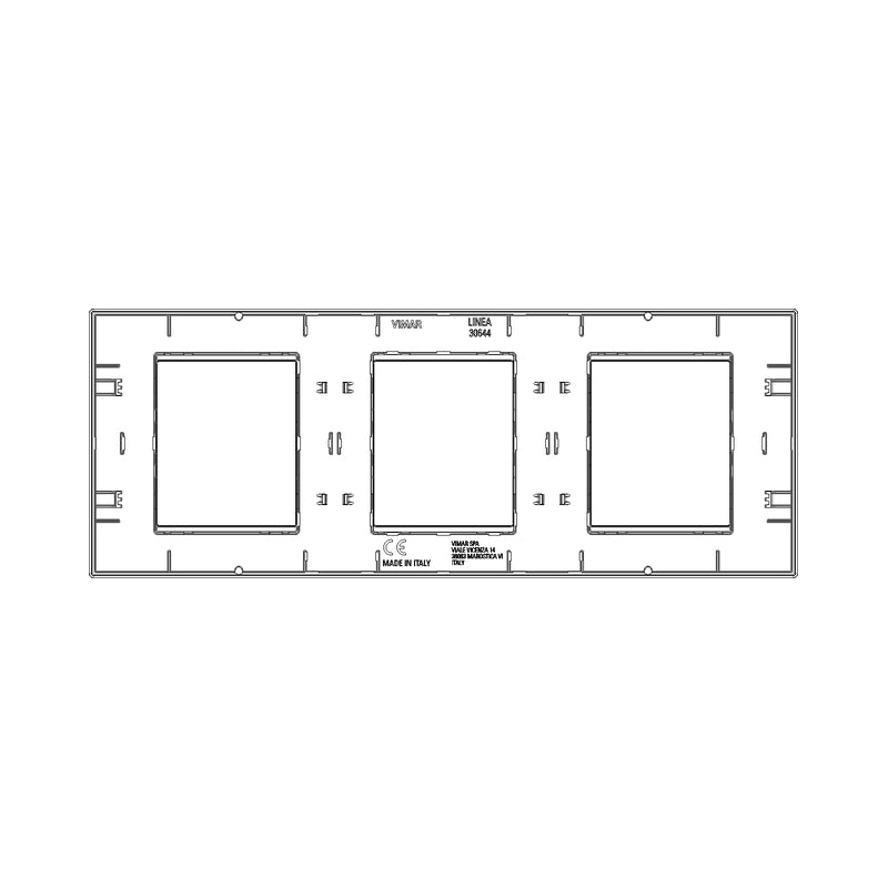 Декоративна рамка 2x2x2M Black - VIMAR LINEA 30644.02