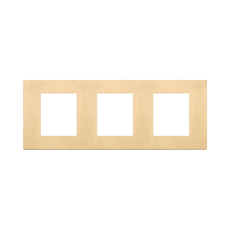 Декоративна рамка 2x2x2M Metal Brushed Gold - VIMAR LINEA 30644.70.01