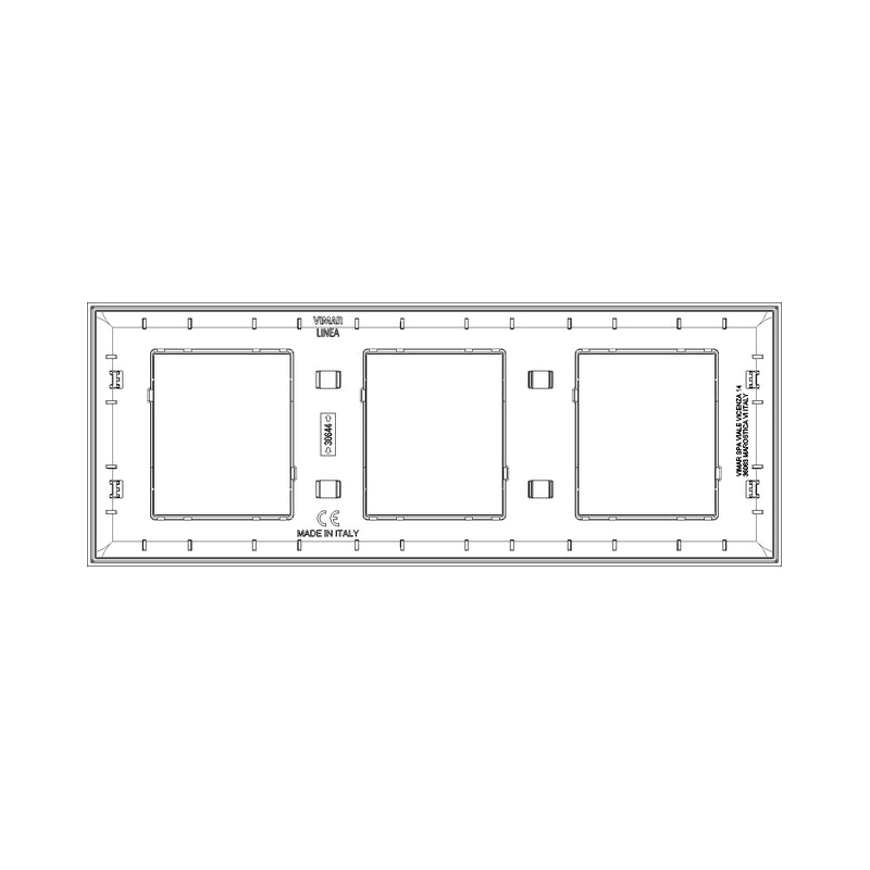 Декоративна рамка 2x2x2M Metal Bronze - VIMAR LINEA 30644.71