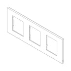 Декоративна рамка 2x2x2M Metal Satin Inox - VIMAR LINEA 30644.72