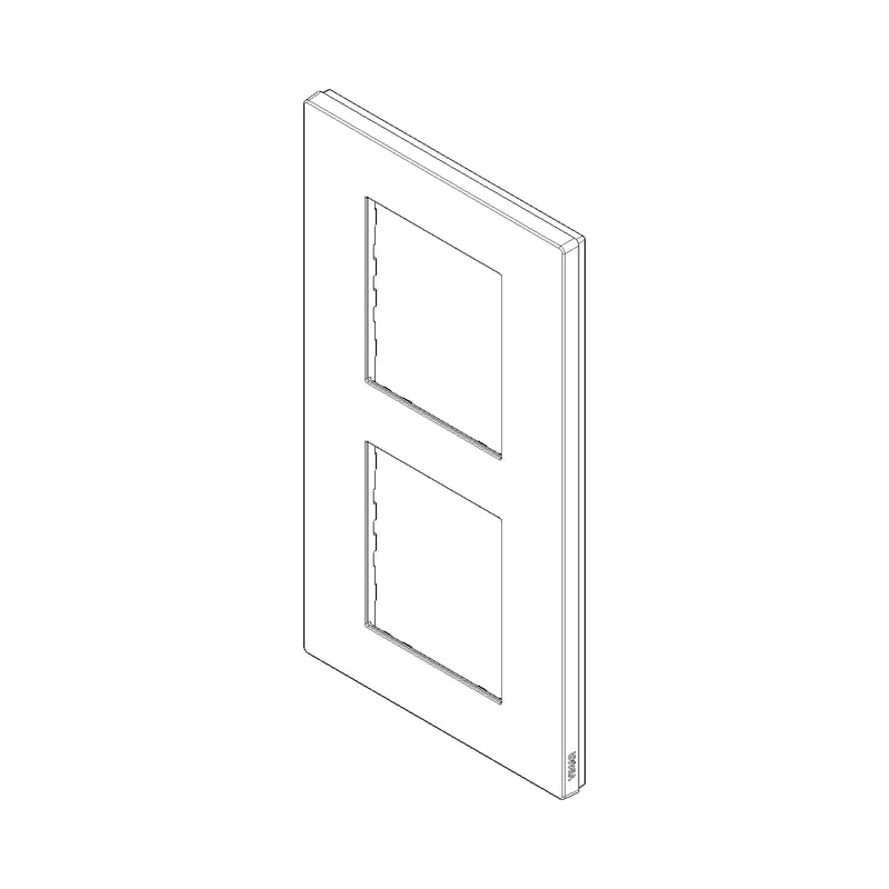 Декоративна рамка вертикална 2x2M Metal - VIMAR LINEA 30645.22