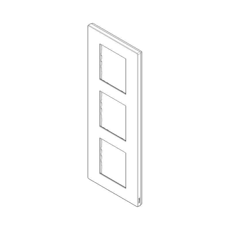 Декоративна рамка вертикална 2x2x2M Metal - VIMAR LINEA 30646.22