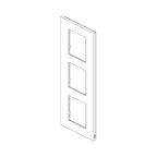 Декоративна рамка вертикална 2x2x2M Metal Titanium - VIMAR LINEA 30646.60
