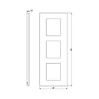 Декоративна рамка вертикална 2x2x2M Metal Brushed Gold - VIMAR LINEA 30646.70.01
