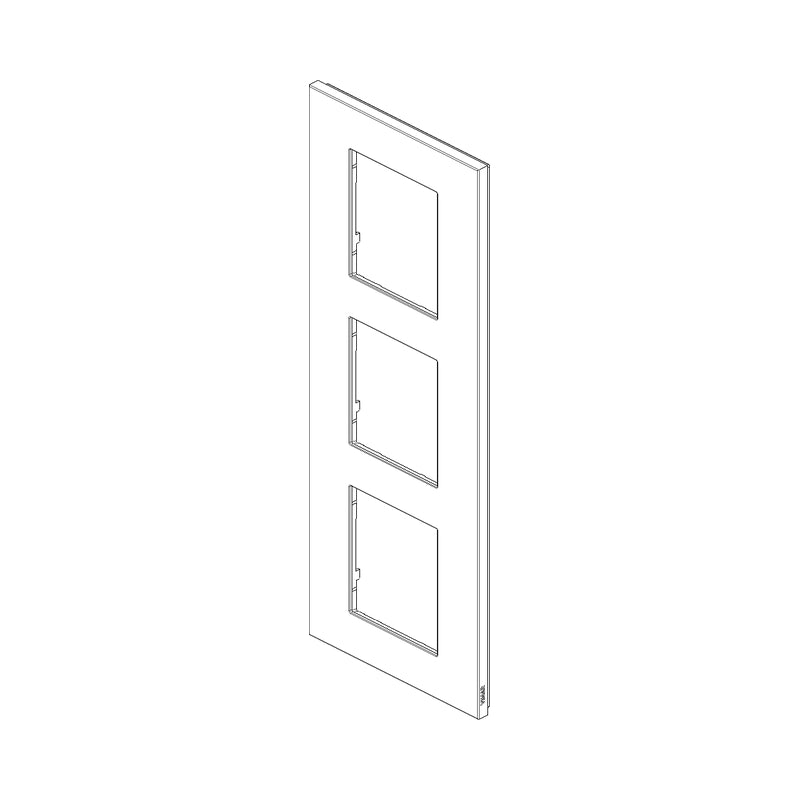Декоративна рамка вертикална 2x2x2M Metal Satin Inox - VIMAR LINEA 30646.72
