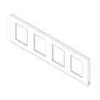 Декоративна рамка 2x2x2x2M Silver - VIMAR LINEA 30669.20