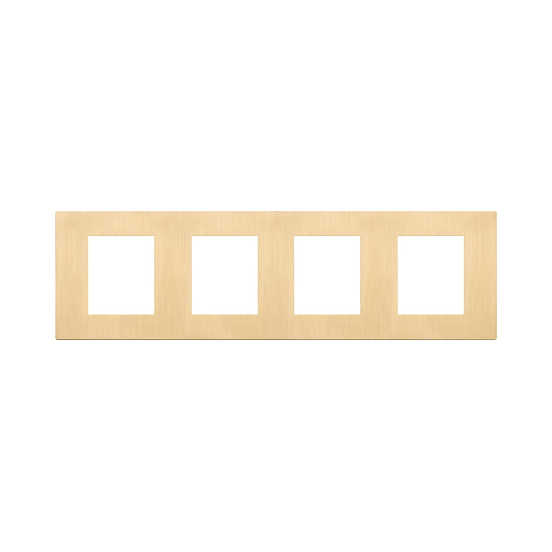 Декоративна рамка 2x2x2x2M Metal Brushed Gold - VIMAR LINEA 30669.70.01