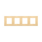 Декоративна рамка 2x2x2x2M Metal Brushed Gold - VIMAR LINEA 30669.70.01