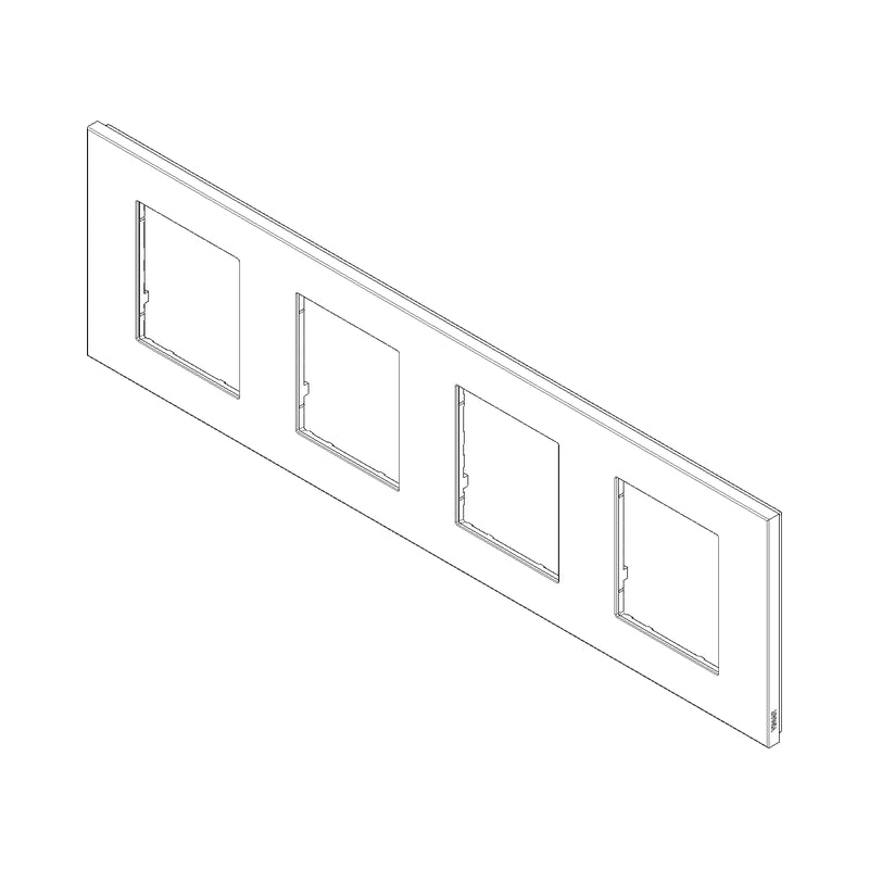 Декоративна рамка 2x2x2x2M Metal Satin Inox - VIMAR LINEA 30669.72