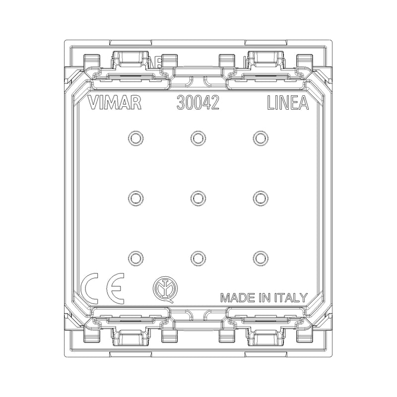 Празен модул 2M Black - VIMAR LINEA 30042.G
