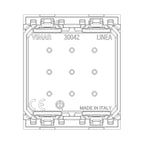 Празен модул 2M Black - VIMAR LINEA 30042.G