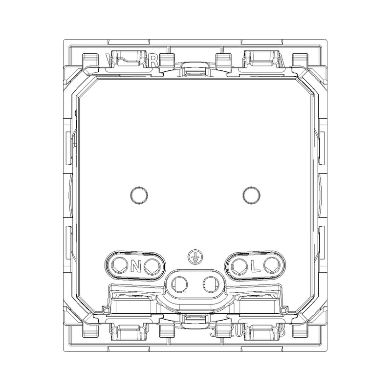 Контакт Шуко 2P+E 16A и USB тип C max 18W 2M White - VIMAR LINEA 30208.USBB